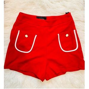 New River Island retro red shorts XS